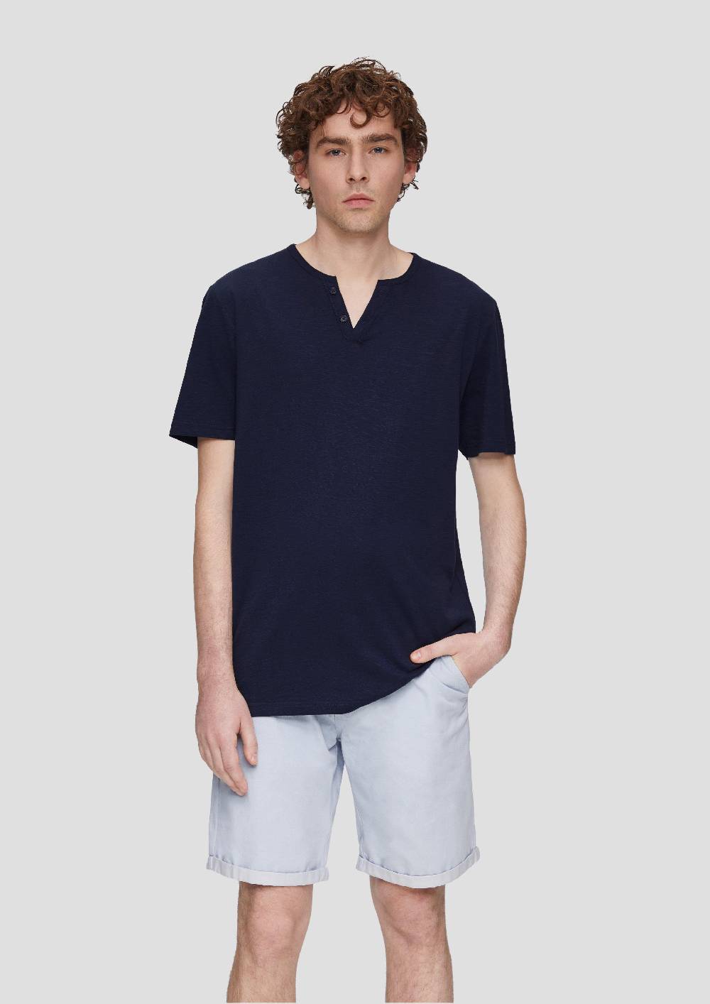 S.Oliver T-Shirt Mit Flammgarnstruktur