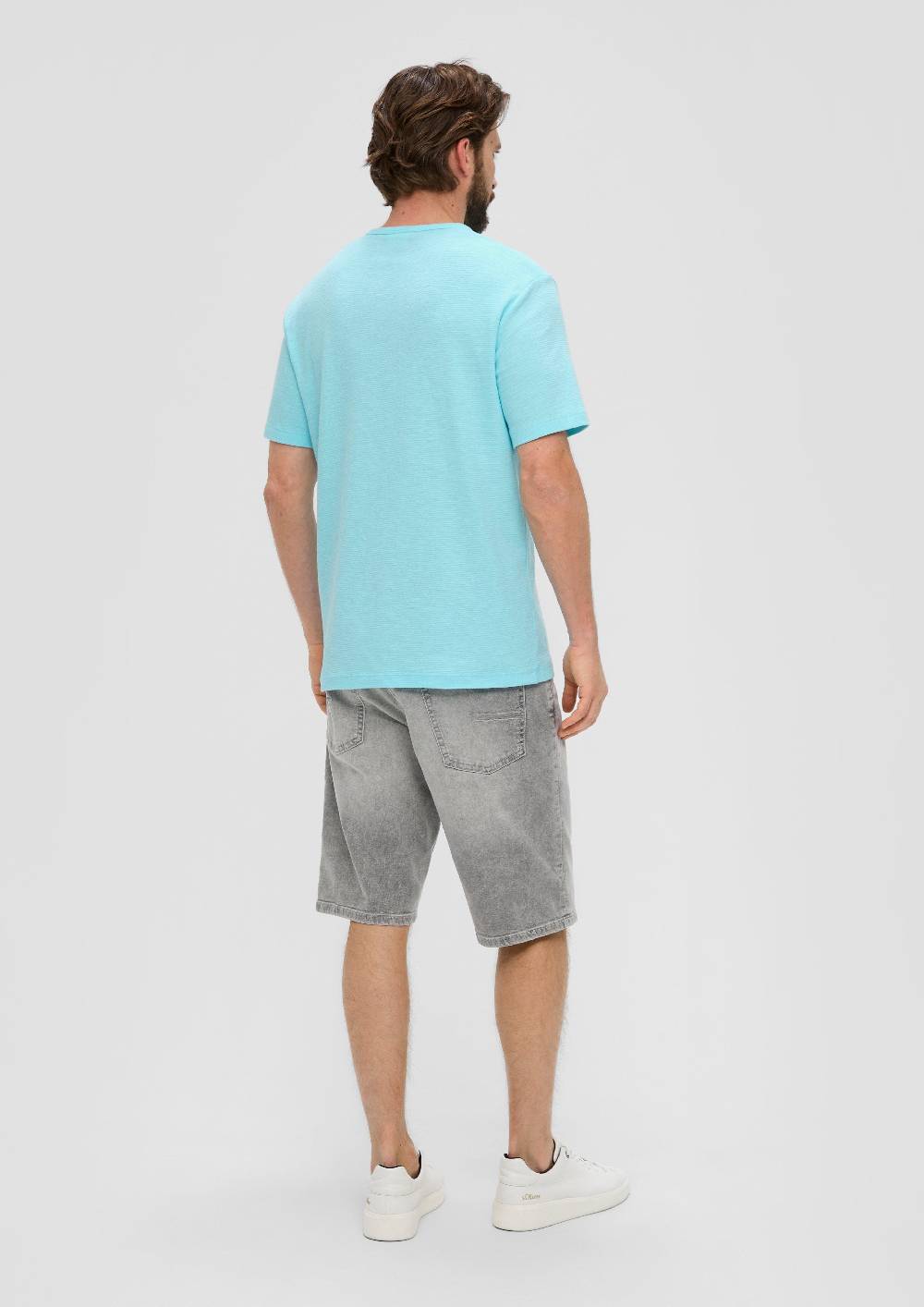 S.Oliver T-Shirt Mit Flammgarnstruktur