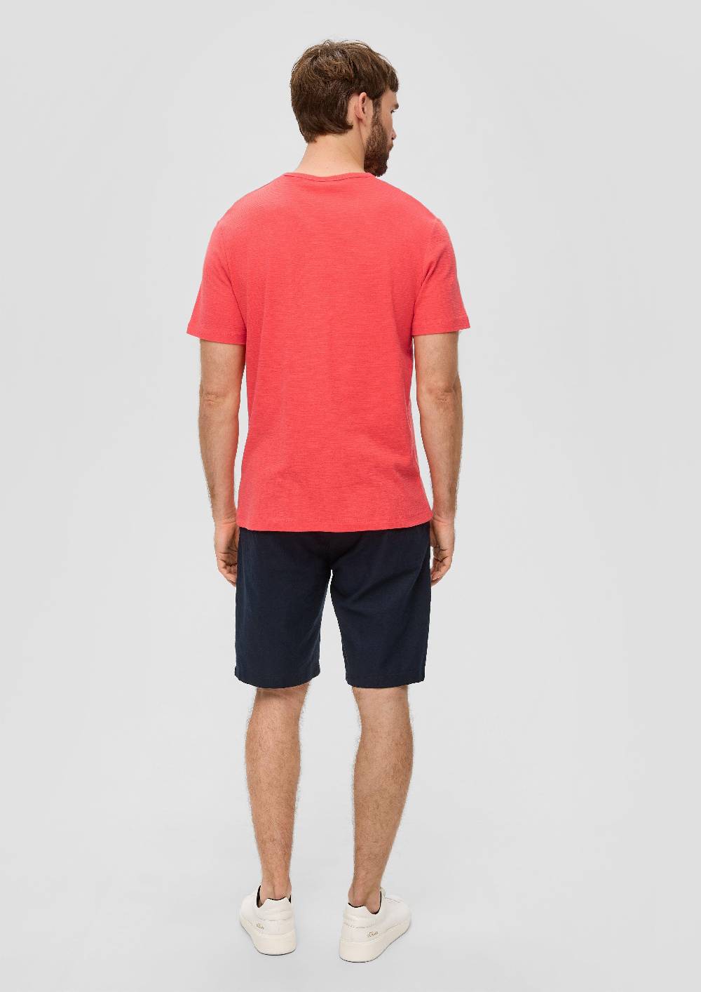 S.Oliver T-Shirt Mit Flammgarnstruktur