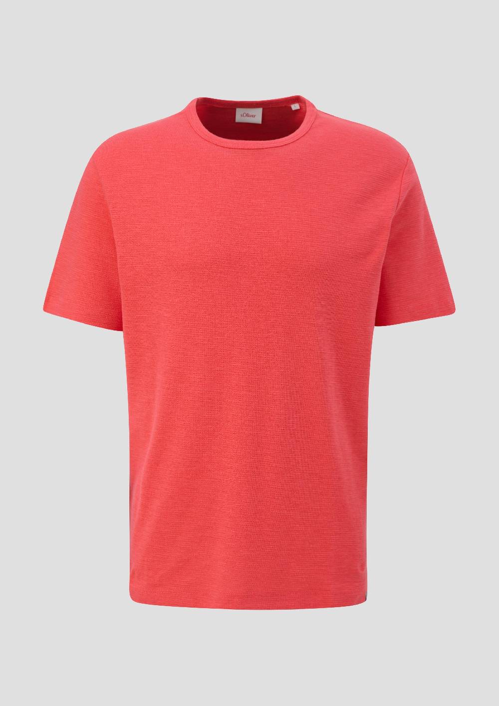 S.Oliver T-Shirt Mit Flammgarnstruktur