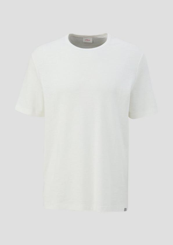 s.Oliver T-Shirt mit Flammgarnstruktur