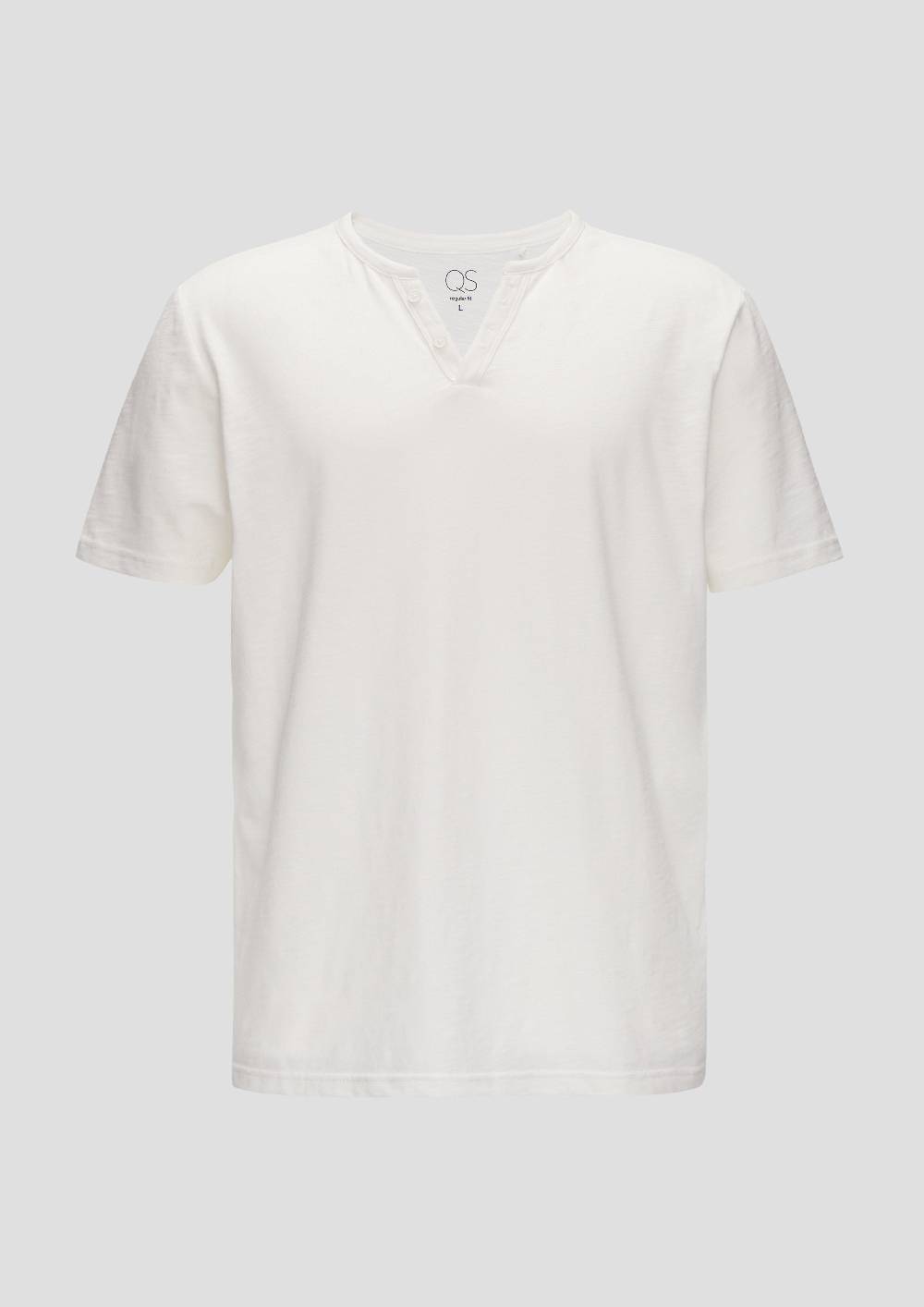 S.Oliver T-Shirt Mit Flammgarnstruktur