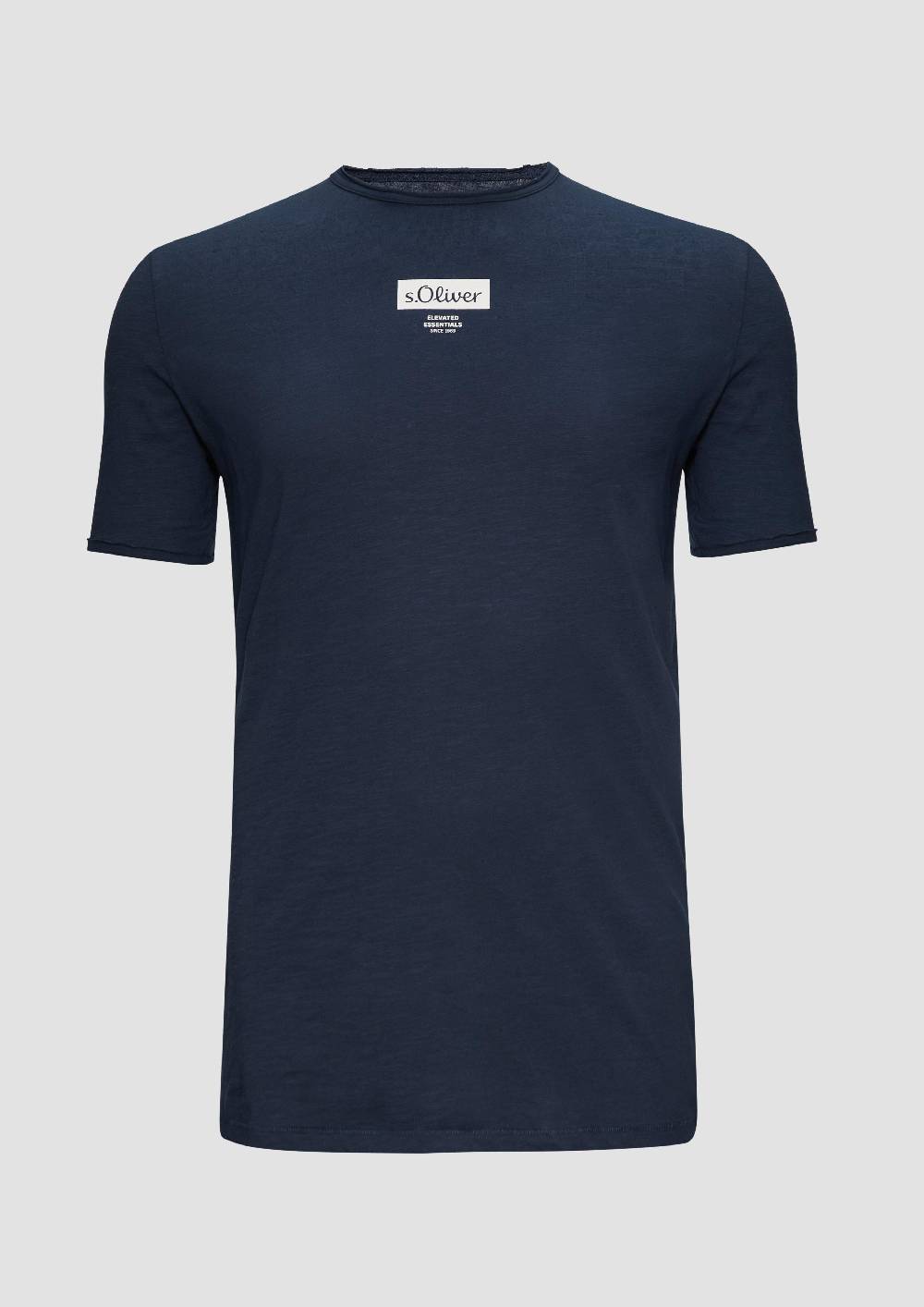 S.Oliver T-Shirt Mit Flammgarnstruktur