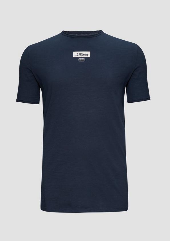 s.Oliver T-Shirt mit Flammgarnstruktur