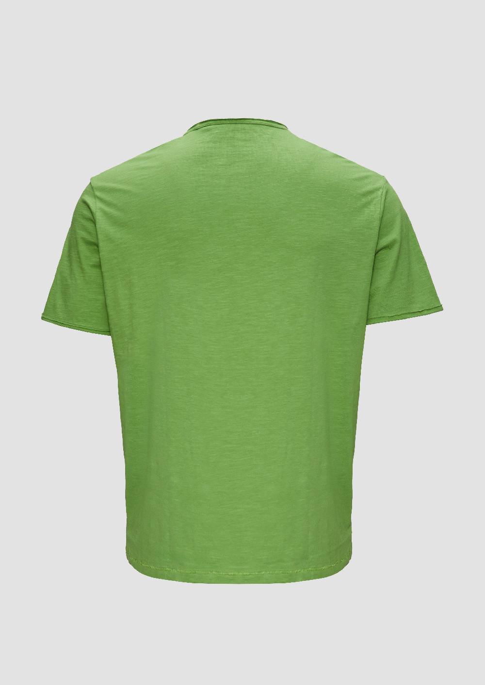 S.Oliver T-Shirt Mit Flammgarnstruktur