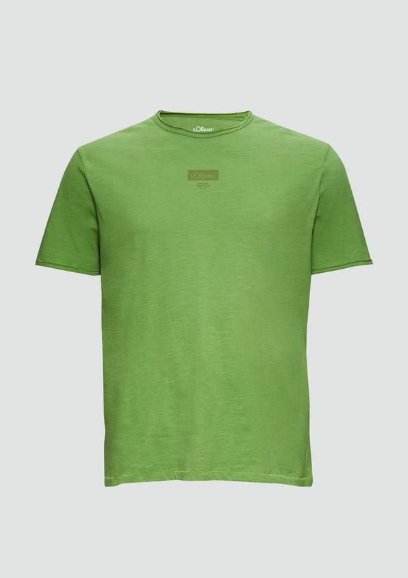 s.Oliver T-Shirt mit Flammgarnstruktur