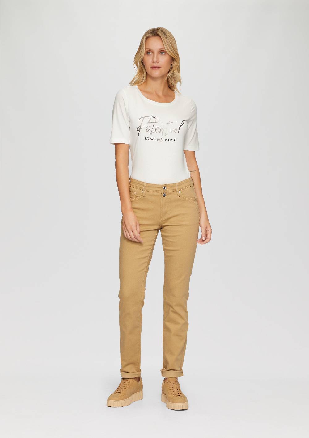 S.Oliver T-Shirt Mit Frontprint Im Slim Fit