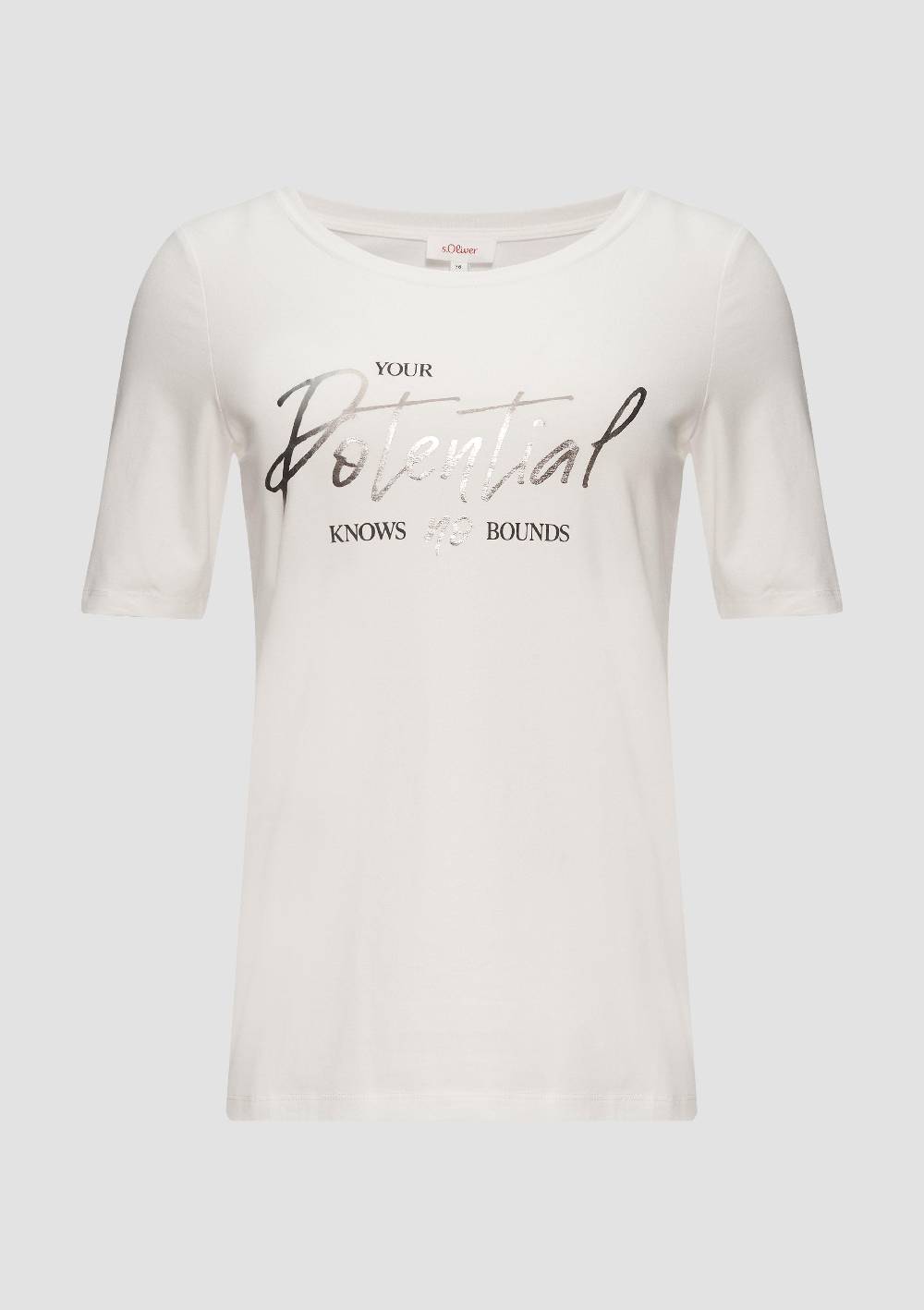 S.Oliver T-Shirt Mit Frontprint Im Slim Fit