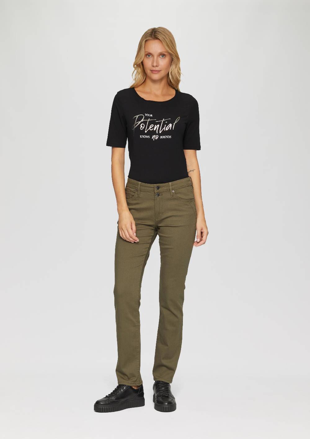 S.Oliver T-Shirt Mit Frontprint Im Slim Fit