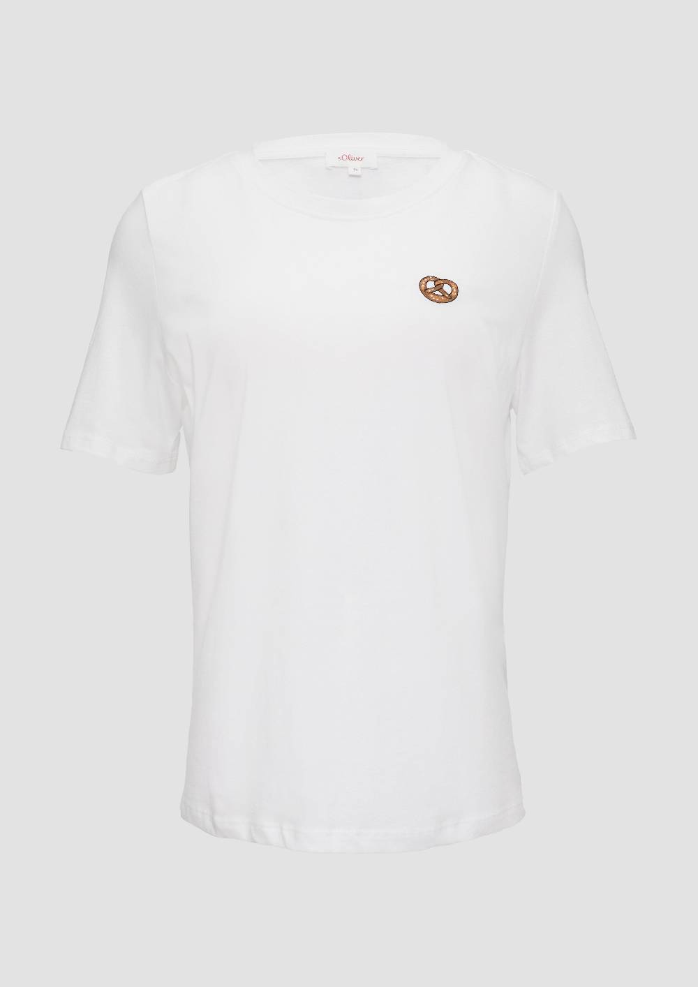 S.Oliver T-Shirt Mit Frontprint Und Glitzer-Detail