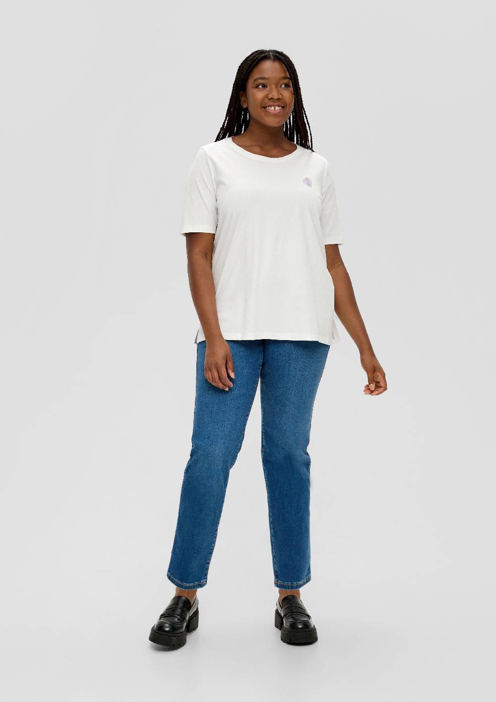 S.Oliver T-Shirt Mit Gummiertem Print