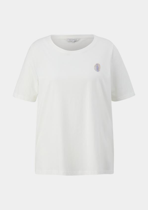 s.Oliver T-Shirt mit gummiertem Print