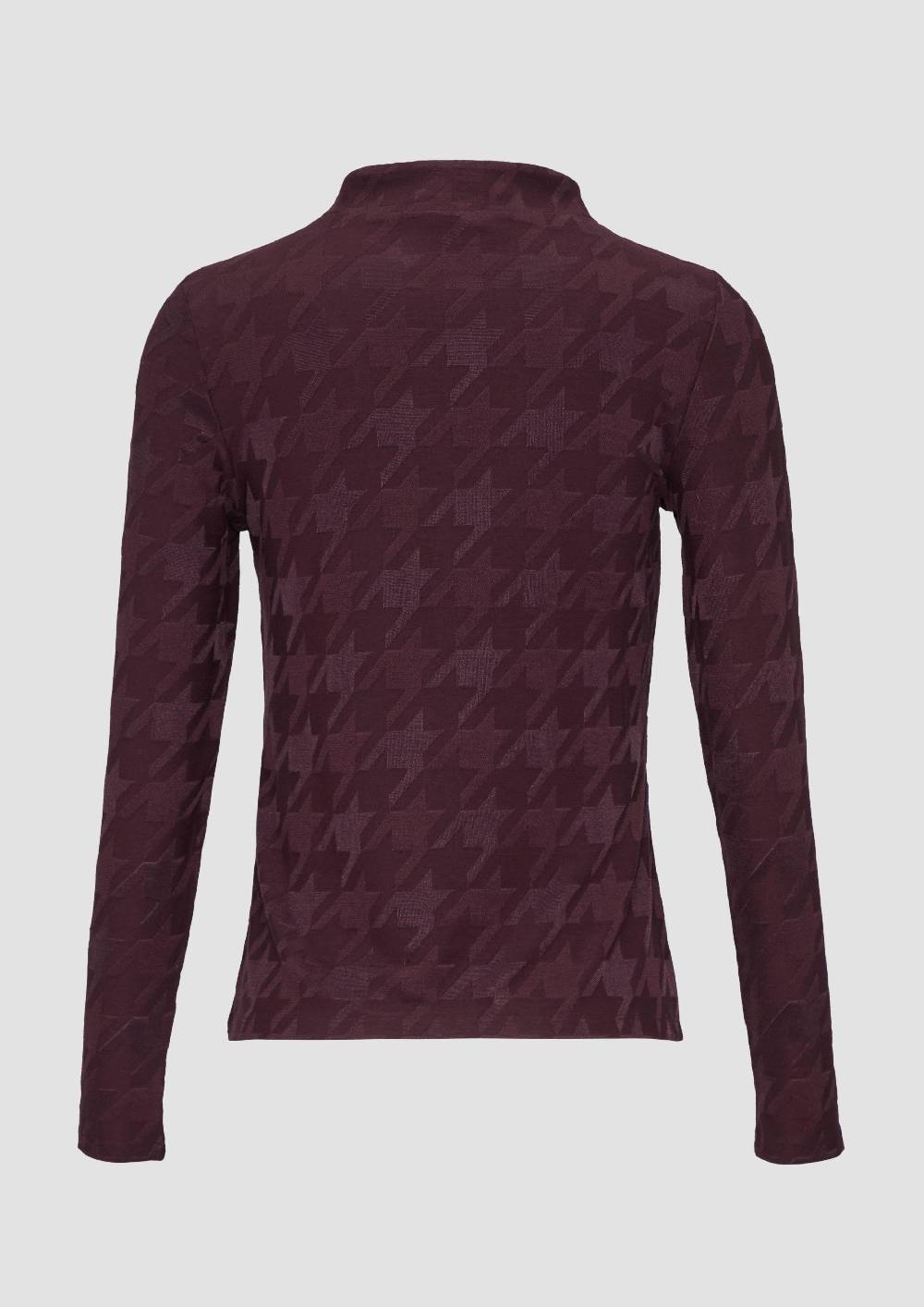 S.Oliver T-Shirt Mit Hahnentrittmuster