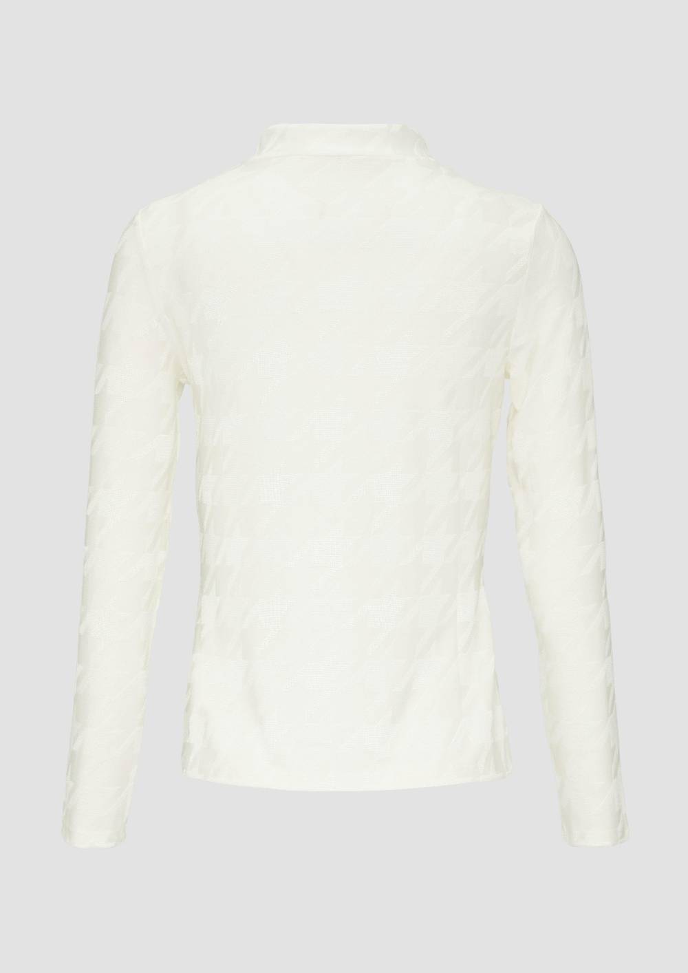 S.Oliver T-Shirt Mit Hahnentrittmuster