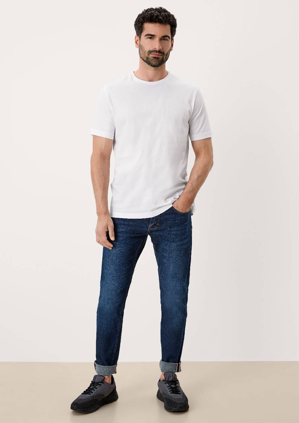 S.Oliver T-Shirt Mit Kleinem Logo-Print