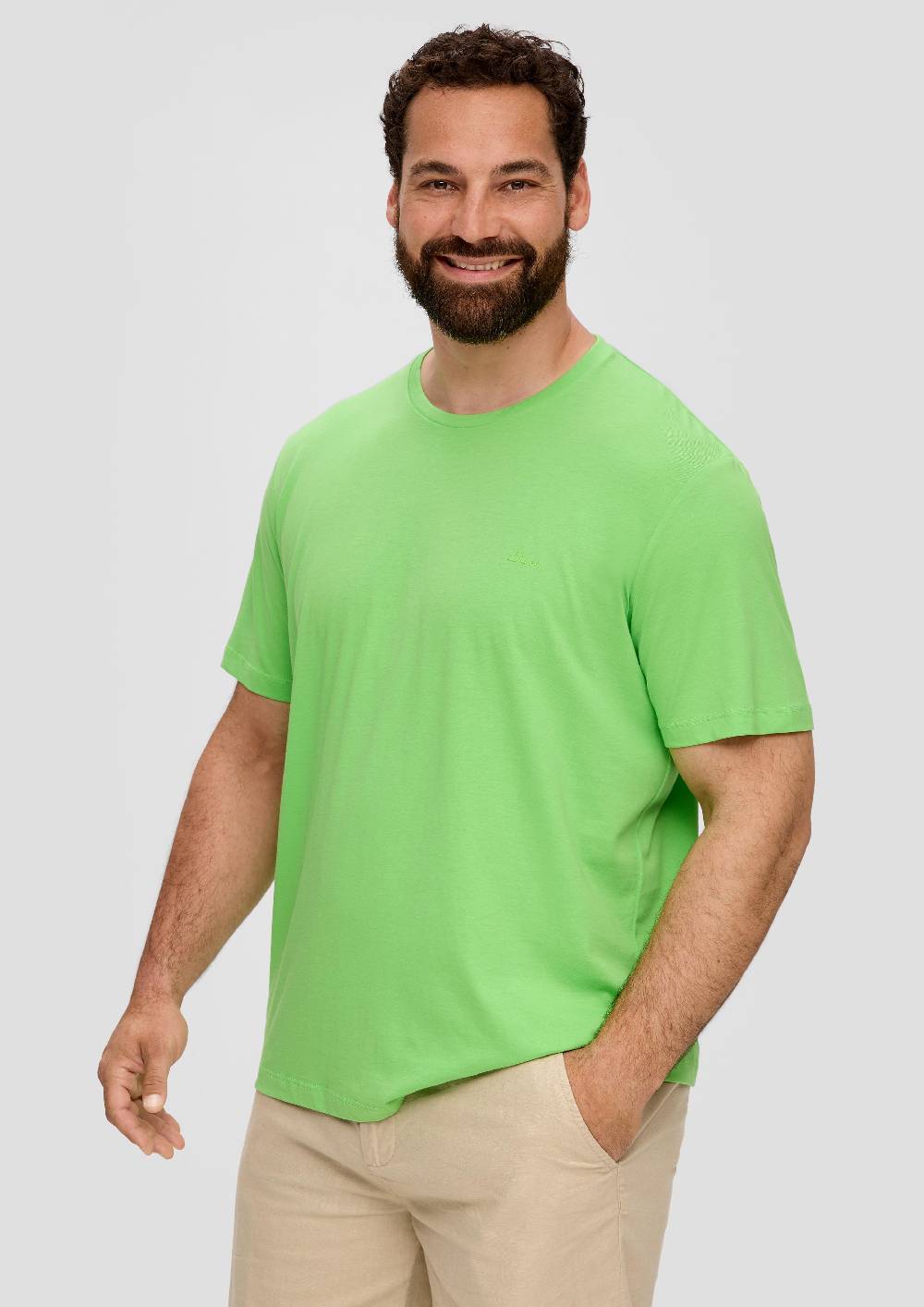 S.Oliver T-Shirt Mit Kleinem Logo-Print