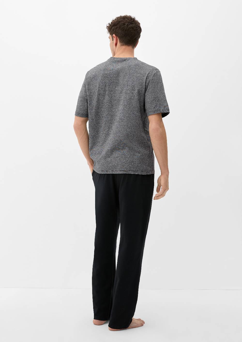 S.Oliver T-Shirt Mit Kurzer Knopfleiste