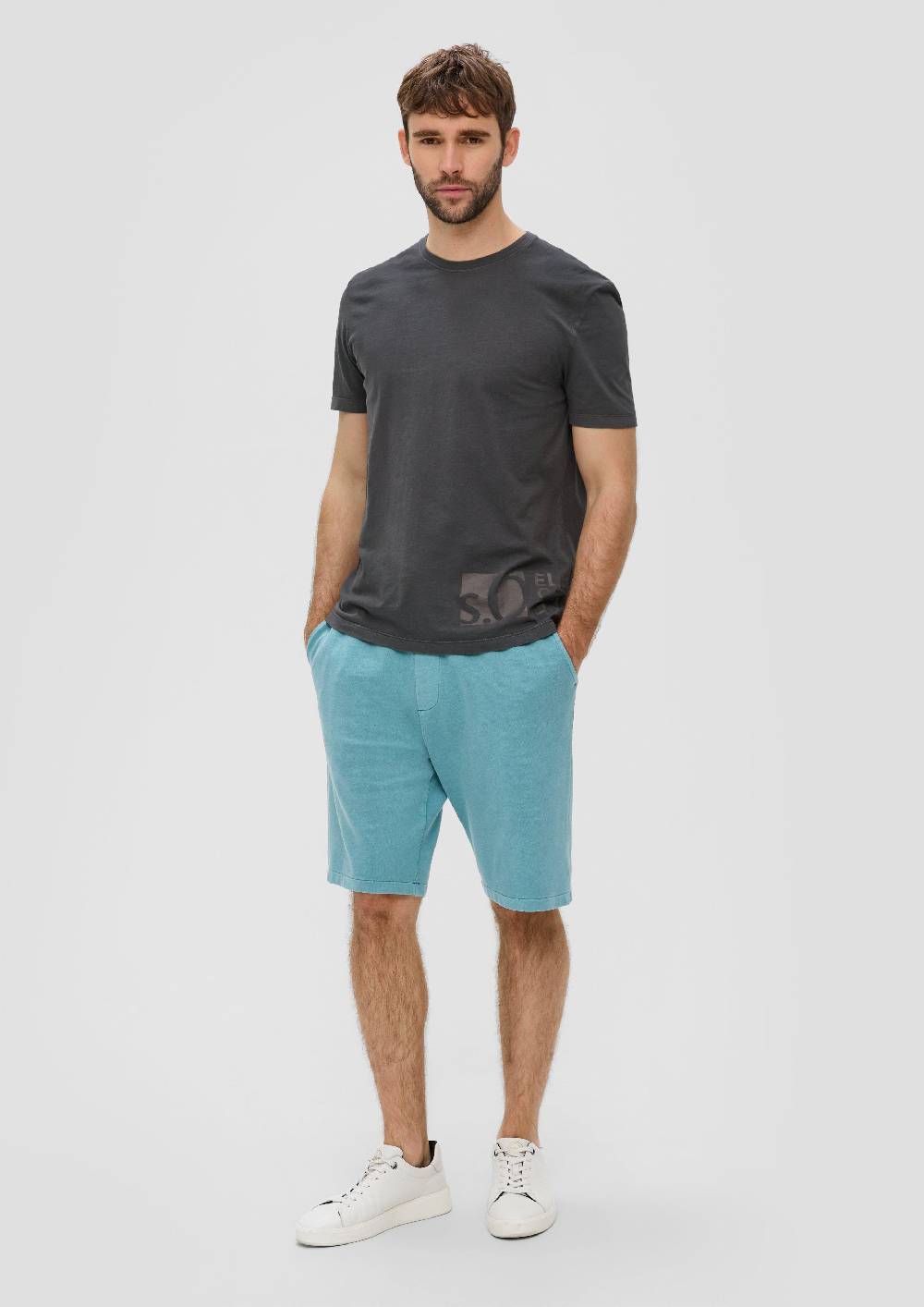 S.Oliver T-Shirt Mit Label-Print