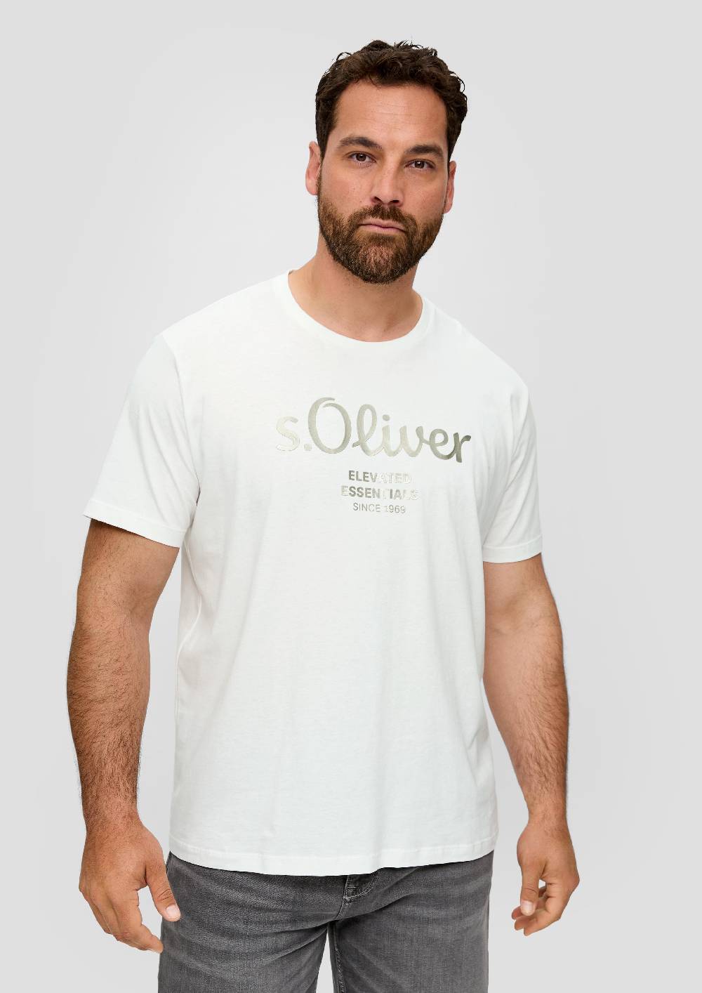 S.Oliver T-Shirt Mit Label-Print