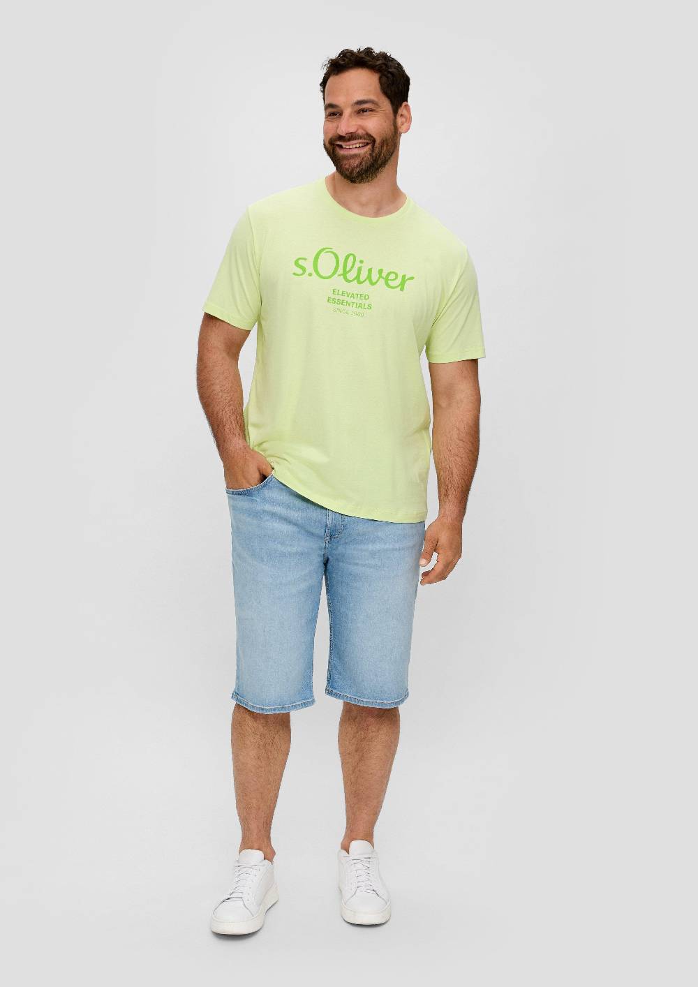 S.Oliver T-Shirt Mit Label-Print