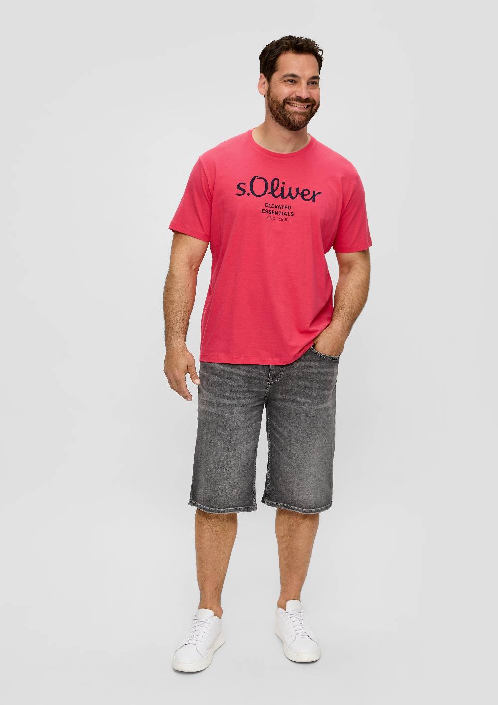 S.Oliver T-Shirt Mit Label-Print
