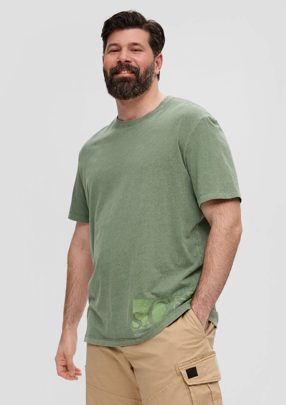 S.Oliver T-Shirt Mit Label-Print