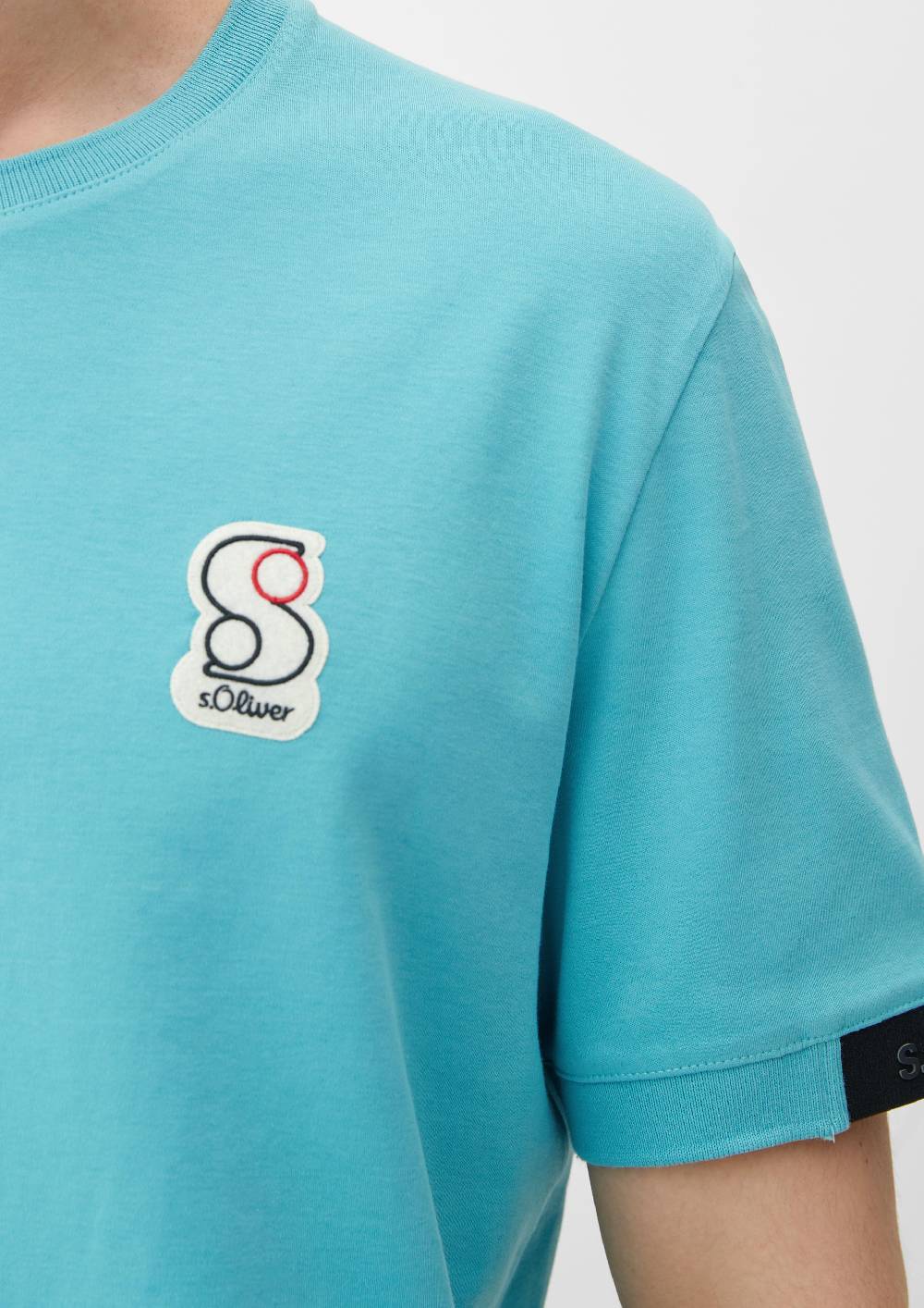 S.Oliver T-Shirt Mit Labelpatch