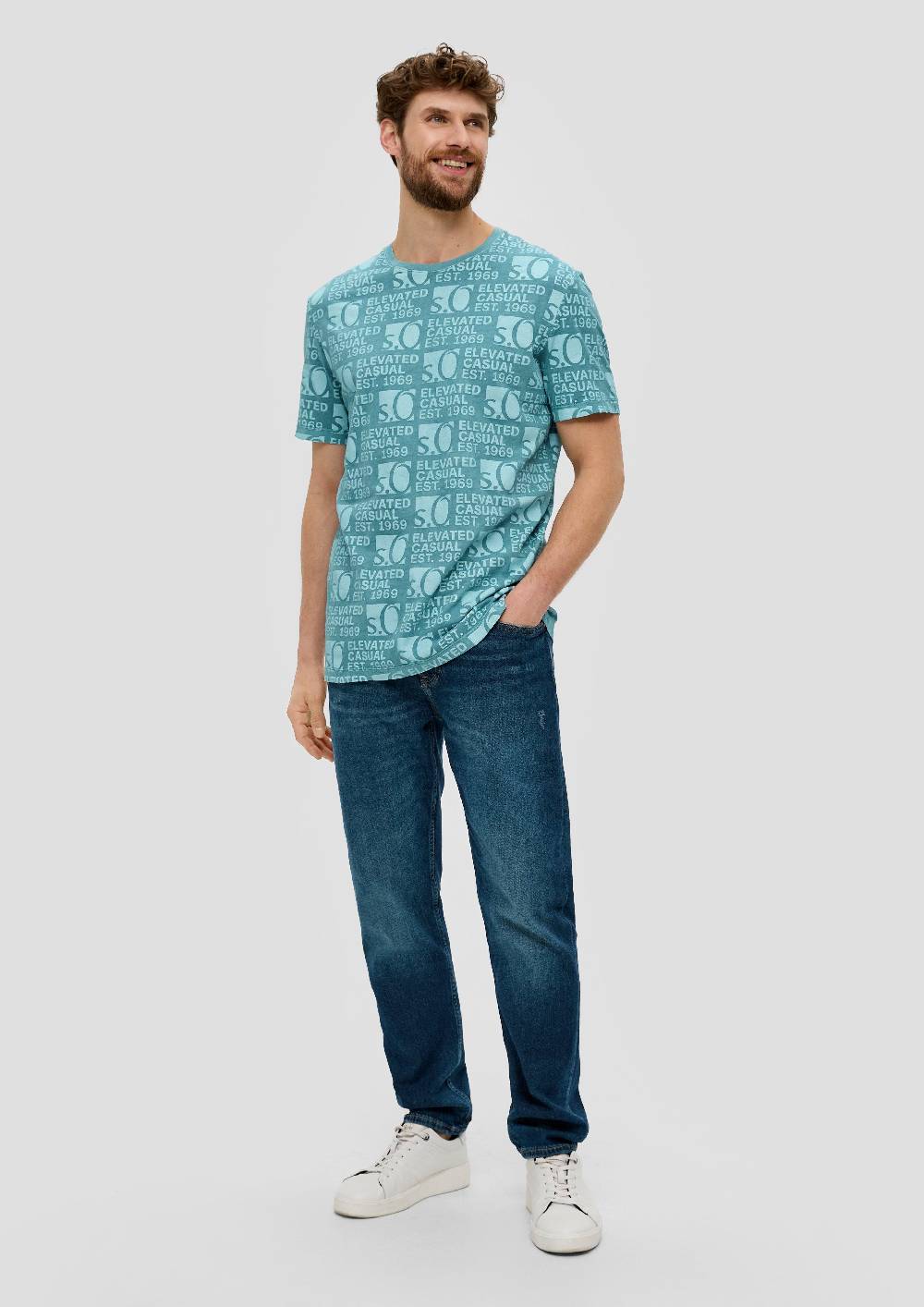 S.Oliver T-Shirt Mit Logo-Print