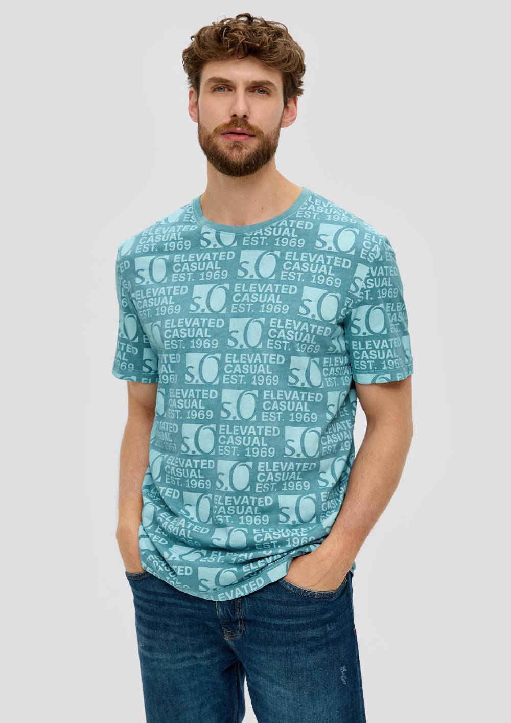 S.Oliver T-Shirt Mit Logo-Print