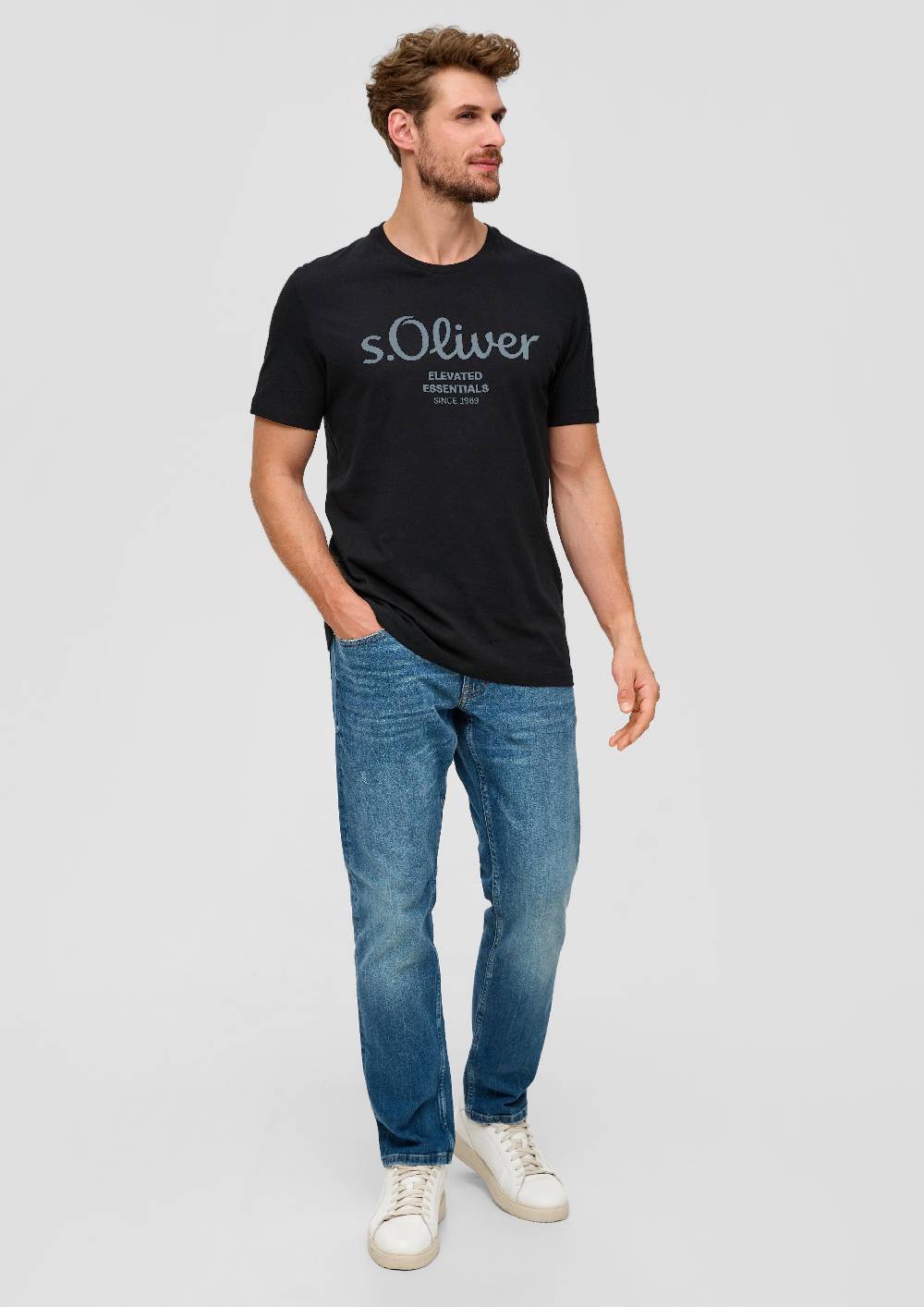 S.Oliver T-Shirt Mit Logo-Print