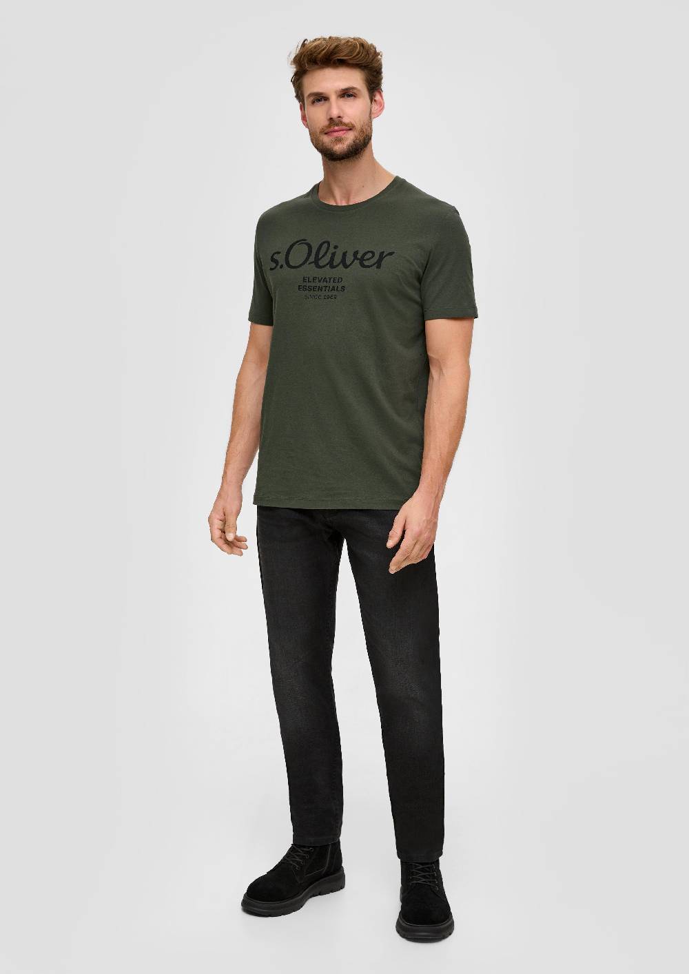 S.Oliver T-Shirt Mit Logo-Print
