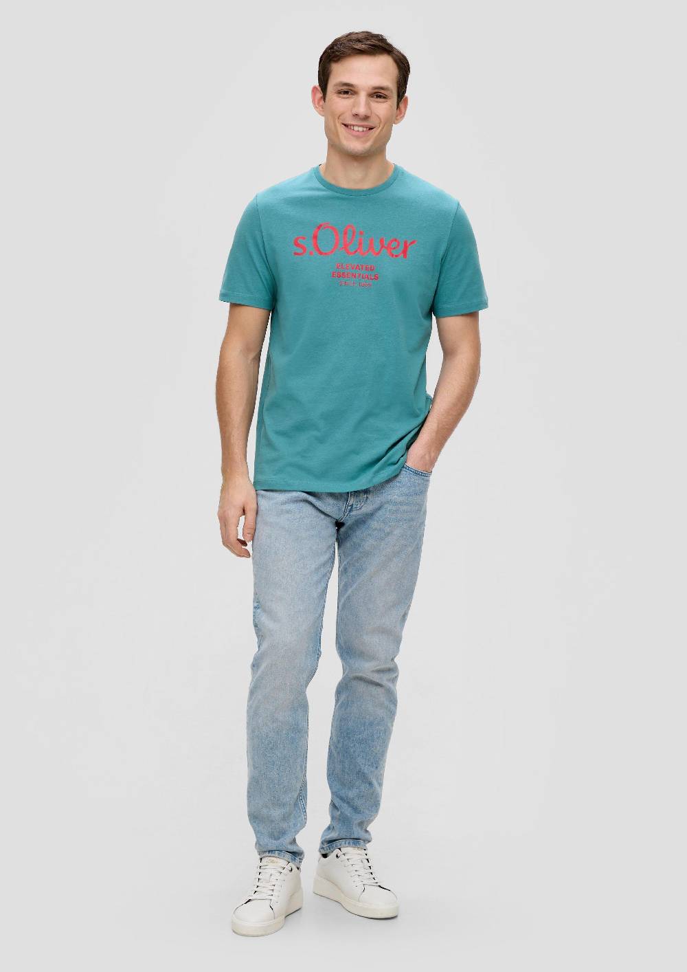 S.Oliver T-Shirt Mit Logo-Print