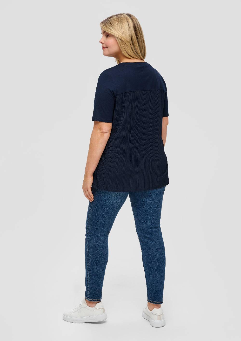 S.Oliver T-Shirt Mit Plisseefalten Am Rücken