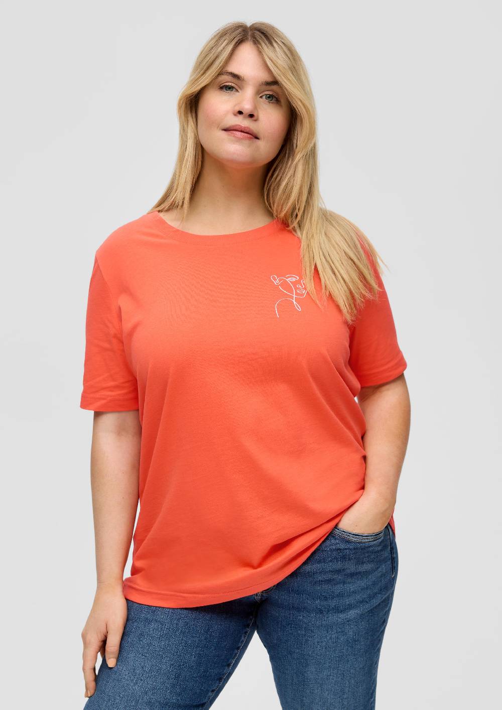 S.Oliver T-Shirt Mit Print-Detail