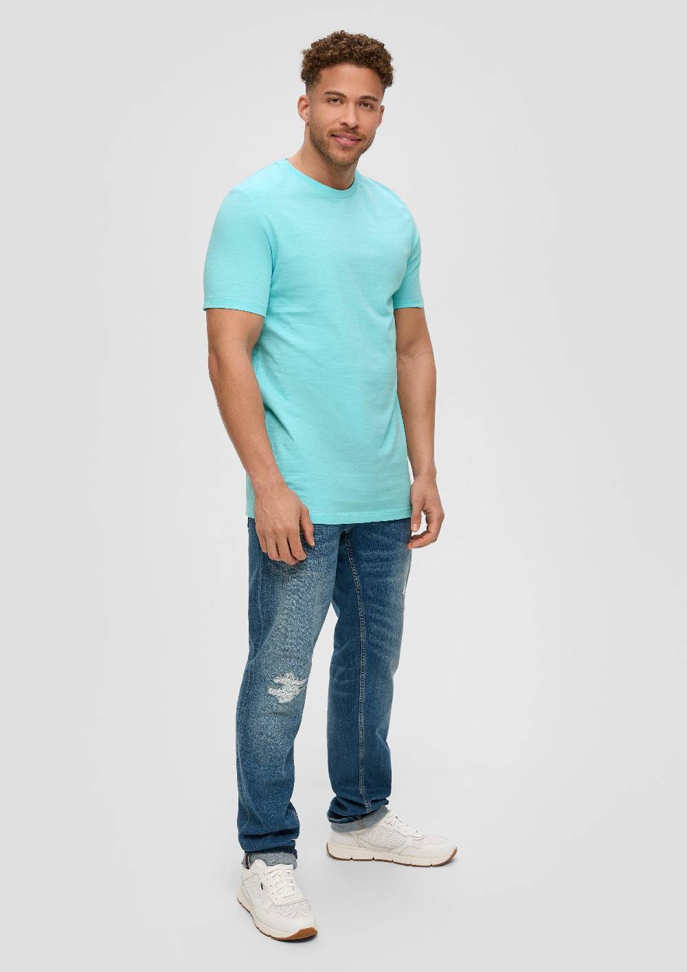 S.Oliver T-Shirt Mit Rundhals-Ausschnitt