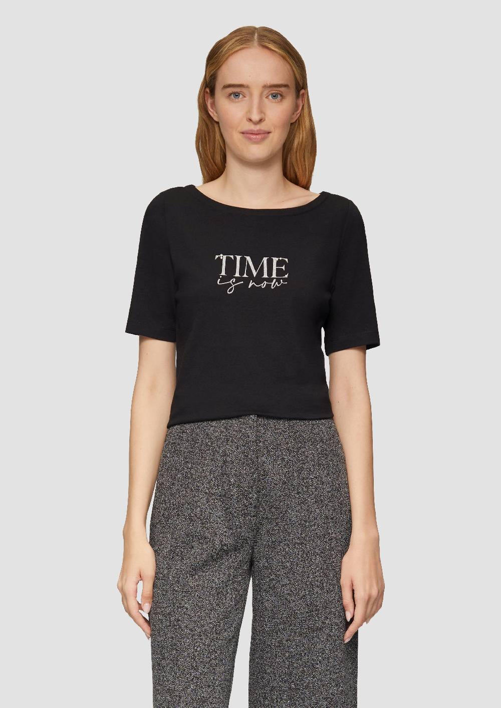 S.Oliver T-Shirt Mit Statement Print