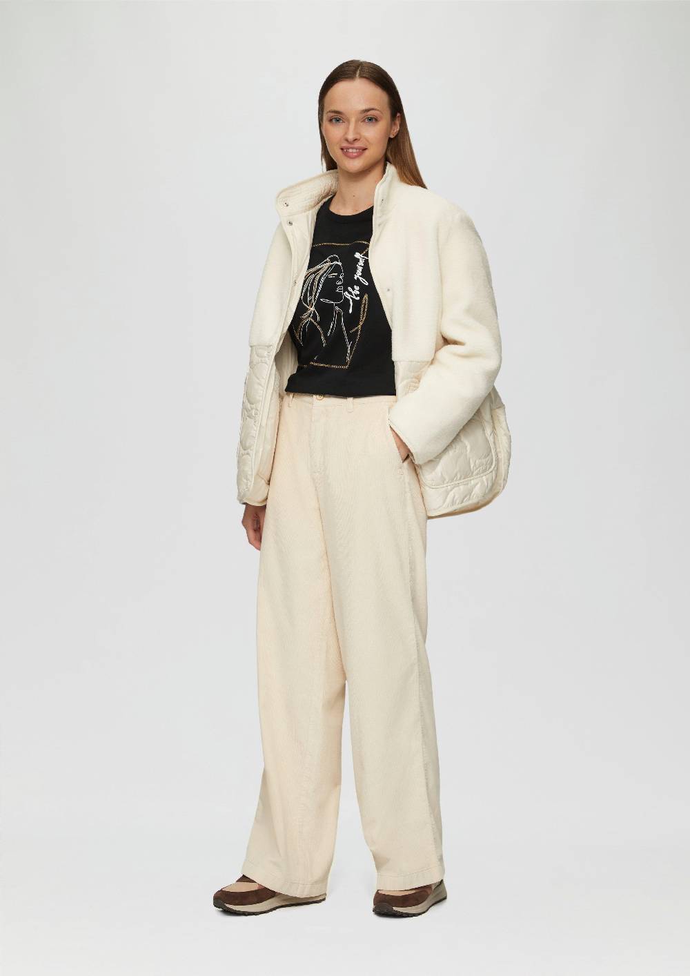 S.Oliver T-Shirt Mit Stickerei-Artwork