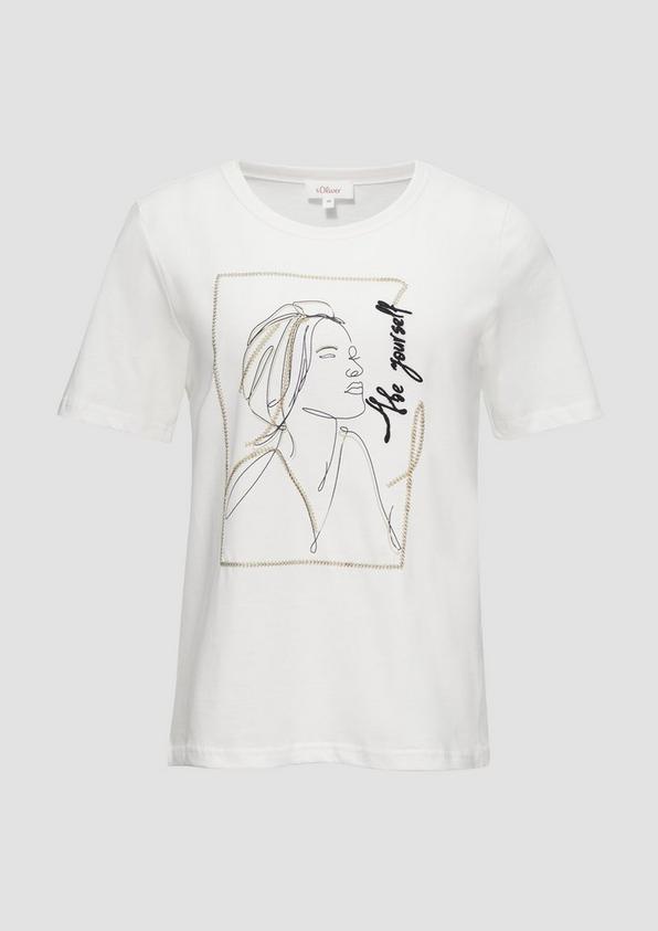 S.Oliver T-Shirt Mit Stickerei-Artwork