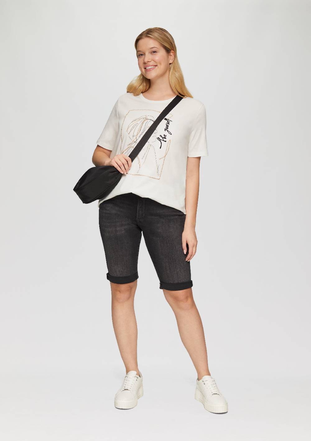 S.Oliver T-Shirt Mit Stickerei-Artwork