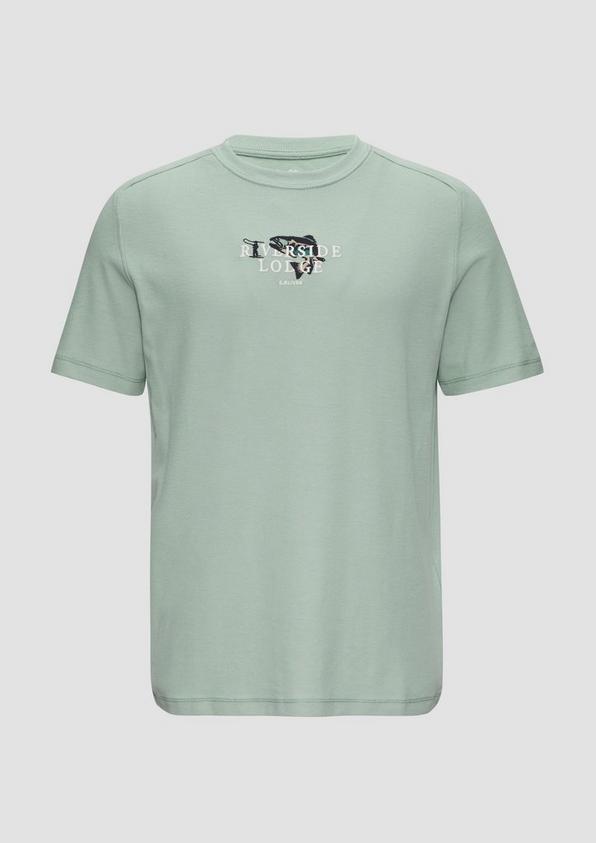 s.Oliver T-Shirt mit Stickerei aus Waffeljersey