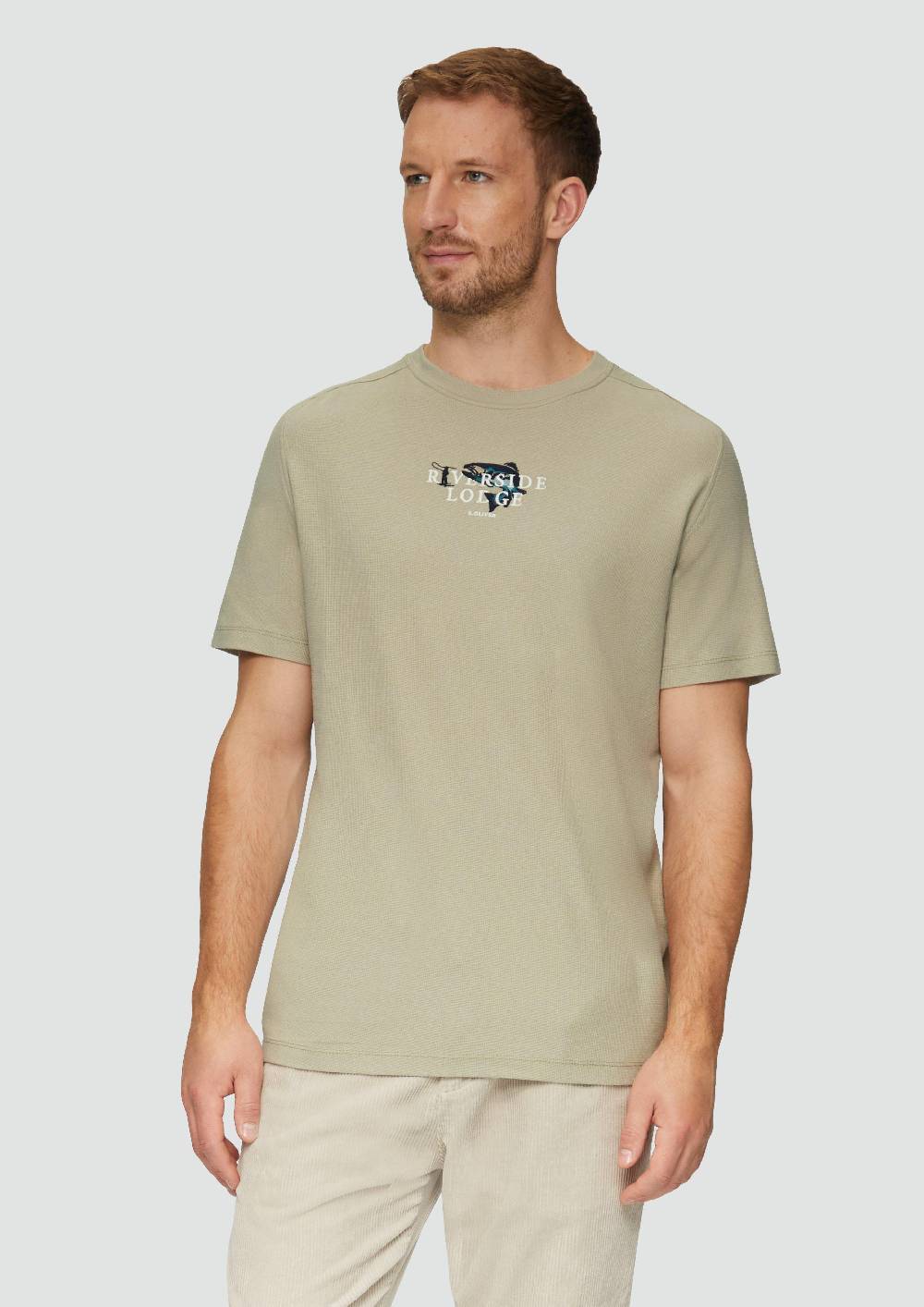 S.Oliver T-Shirt Mit Stickerei Aus Waffeljersey