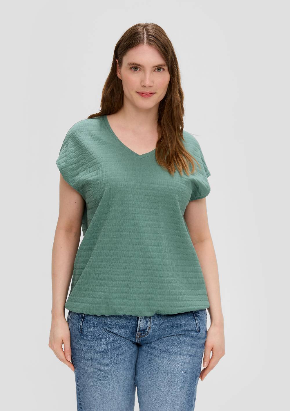 S.Oliver T-Shirt Mit überschnittenen Schultern