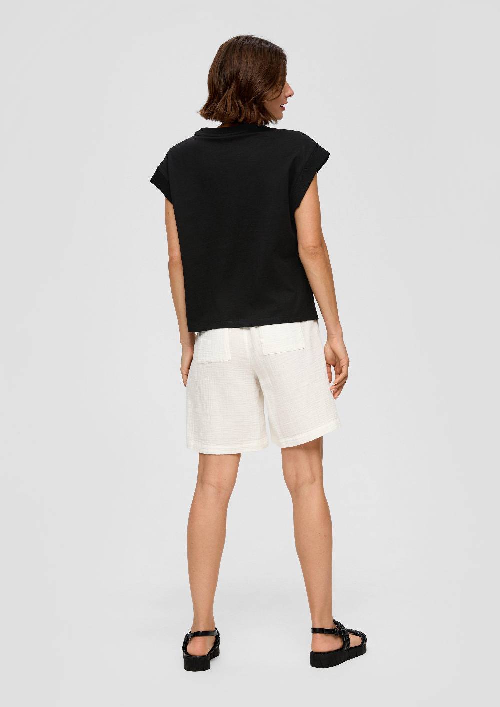 S.Oliver T-Shirt Mit überschnittenen Schultern