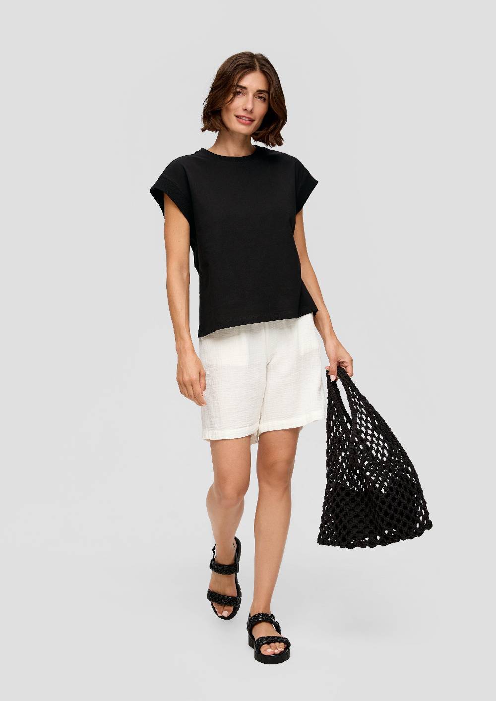 S.Oliver T-Shirt Mit überschnittenen Schultern