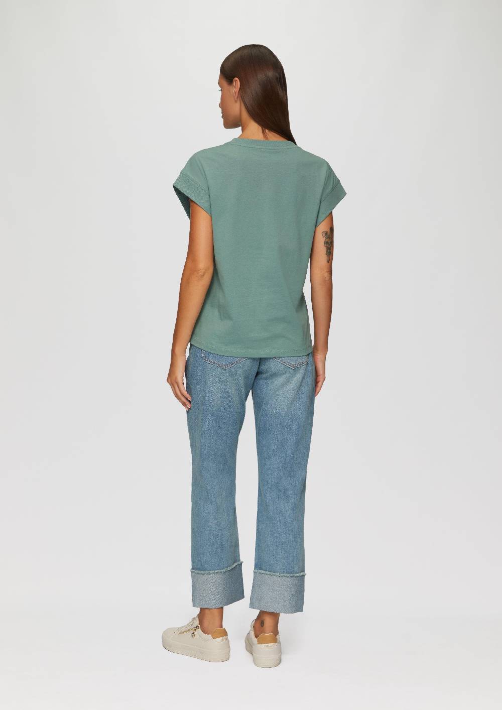 S.Oliver T-Shirt Mit überschnittenen Schultern