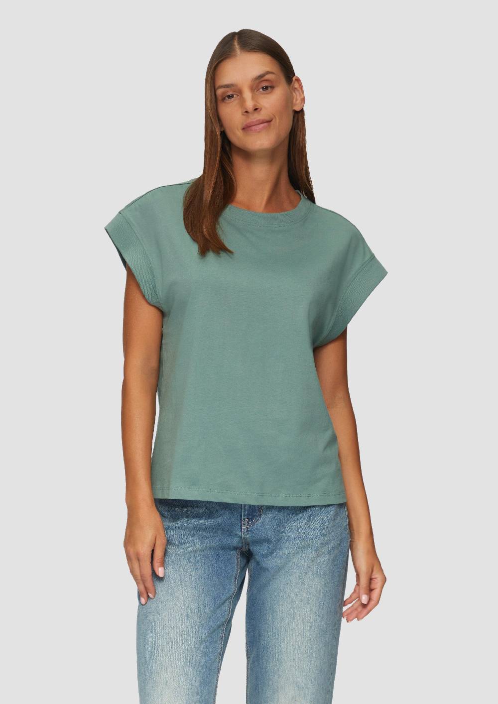 S.Oliver T-Shirt Mit überschnittenen Schultern