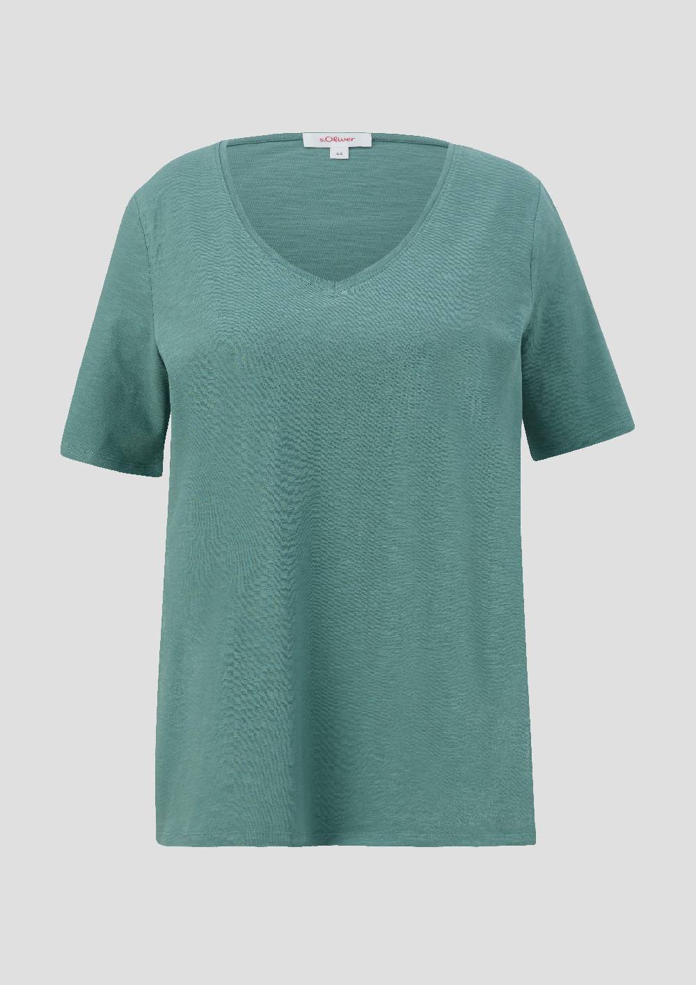 S.Oliver T-Shirt Mit V-Ausschnitt