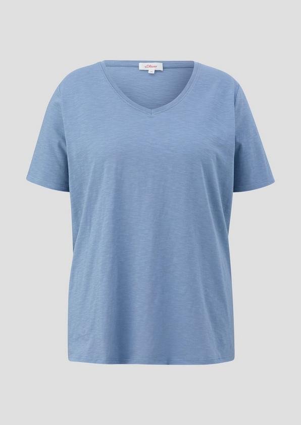 s.Oliver T-Shirt mit V-Ausschnitt