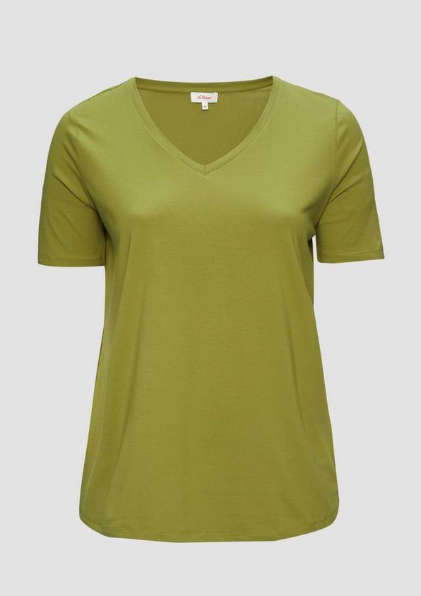 s.Oliver T-Shirt mit V-Ausschnitt
