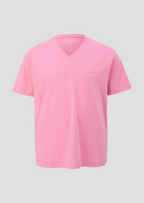s.Oliver T-Shirt mit V-Ausschnitt